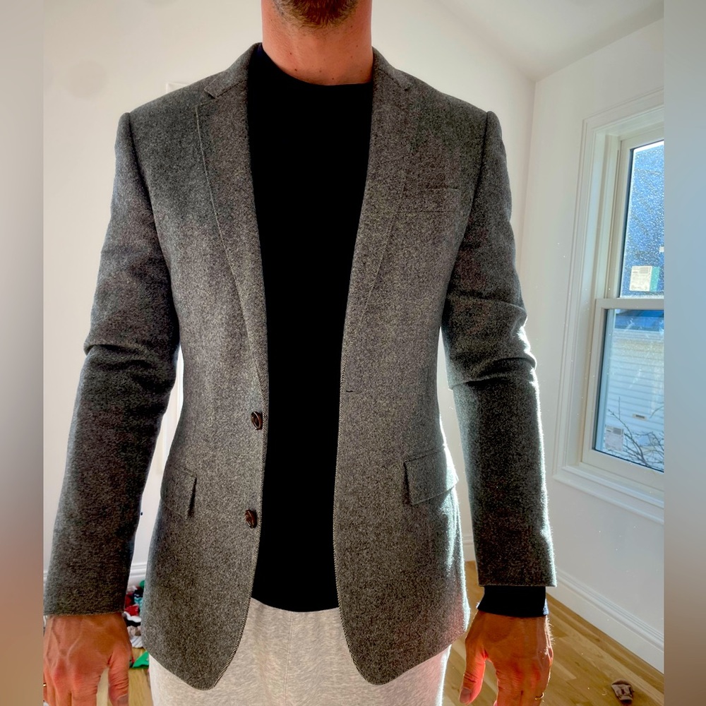 Grey wool cashmere ludlow blazer size 40